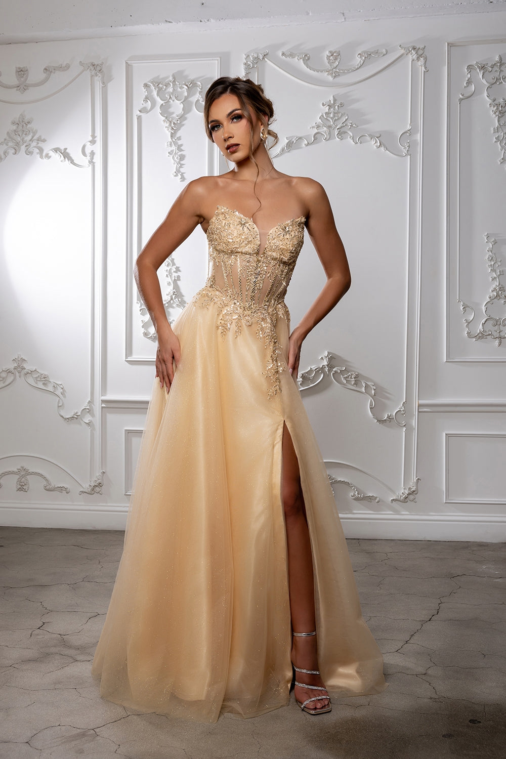 MQ2222 - CHAMPAGNE/GOLD