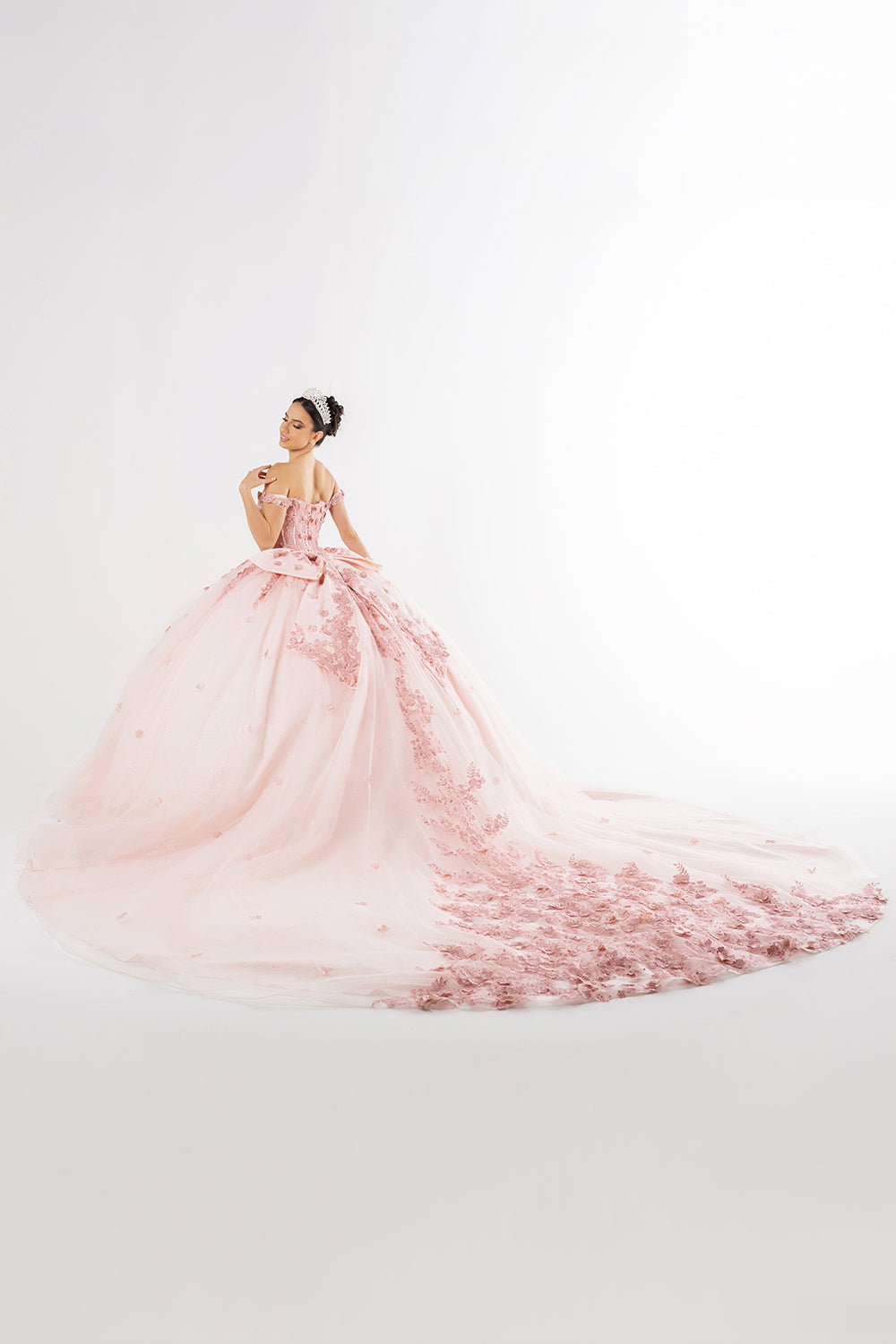May Queen LK278 - Sheer Corset Sweetheart Ballgown