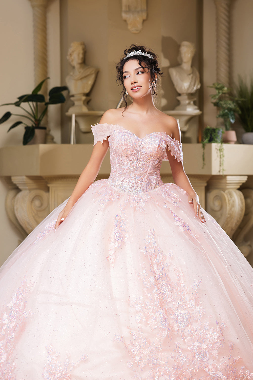 May Queen LK279 - Sequin Embroidered Sweetheart Ballgown
