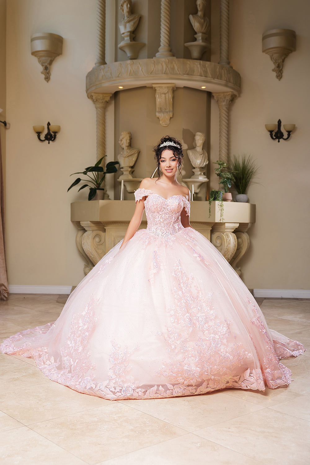 May Queen LK279 - Sequin Embroidered Sweetheart Ballgown