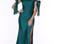 May Queen MQ1858B - Off Shoulder Evening Gown