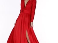May Queen MQ1835 - Ruched A-Line Evening Dress
