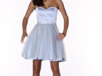 May Queen MQ1895 - Strapless Ornate Waist Cocktail Dress