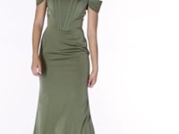May Queen MQ1909 - Off Shoulder Seamed Prom Gown