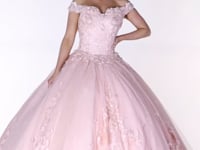 May Queen LK160 - 3D Floral Appliques Sweetheart Ball gown