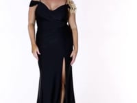 May Queen MQ1835 - Ruched A-Line Evening Dress