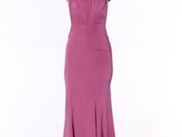 May Queen MQ1909 - Off Shoulder Seamed Prom Gown