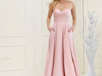 May Queen MQ1846 - Strapless High Slit Prom Dress