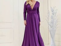 May Queen MQ1835 - Ruched A-Line Evening Dress