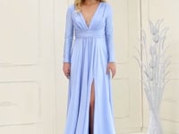 May Queen MQ1835 - Ruched A-Line Evening Dress