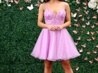 May Queen MQ1888 - Beaded Bodice Cocktail Dress