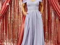 May Queen MQ1876B - Glitter Off Shoulder Prom Dress